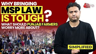 Farmers protest MSP issue explained  What is behind Punjab agrarian distress  MSP News [upl. by Eartnoed]