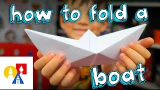 How To Fold A Simple Origami Boat  SYA [upl. by Trinl743]