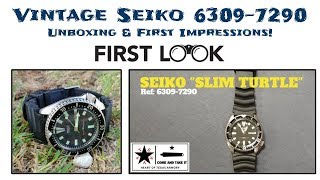 Vintage Seiko Unboxing  63097290 Slim Turtle from the Philippines [upl. by Kwang]