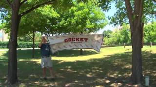 Banner Installation Using Rope [upl. by Ronyam]