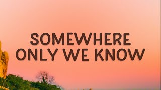 Keane  Somewhere Only We Know Lyrics [upl. by Durand]