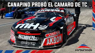 Turismo Carretera  Agustín Canapino probó el Camaro en La Plata [upl. by Accisej]