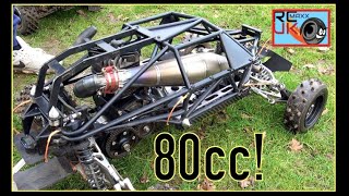 RCMAX 80cc CARBON baja a CLOSER look [upl. by Mylo548]