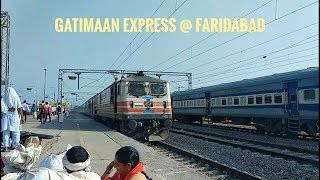 Gatimaan Express crossing Faridabad Station [upl. by Ibob13]