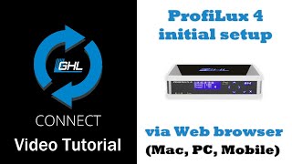 ProfiLux 4 Initial setup via Web browser Mac PC Mobile [upl. by Eentruok]