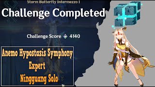 Genshin Impact  Anemo Hypostasis Symphony Expert Ningguang Solo [upl. by Derr]