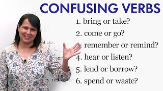 12 Confusing English Verbs [upl. by Analad]