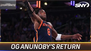 Ian Begley talks OG Anunobys return for the Knicks and Josh Harts value  SportsNite  SNY [upl. by Lairret]