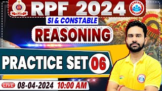 RPF Vacancy 2024 RPF SI Reasoning Practice Set 06 RPF Constable Reasoning Class Rahul Sir [upl. by Alejandrina]