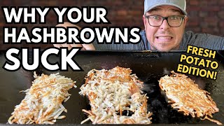 We TESTED 28 Different Ways to Make CRISPY Hash Browns  Hashbrowns for Beginners 101 [upl. by Tomasina]