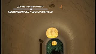 ¿Cómo instalar tu Lámpara colgante HUNA de Tecnolite 🌙✨ [upl. by Lecirg]