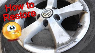 Wheel Restoration How to Repair and Restore Scratches and Dents on Rims rims repair restoration [upl. by Hcnarb]