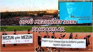 MERAKLA BEKLENEN ODTÜ PANKARTLARI  ODTÜ MEZUNİYET 2018 [upl. by Jewell]