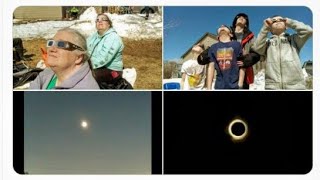 Witnessing the eclipse in Jackman Maine [upl. by Ojaras]