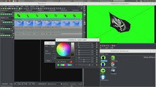 Cinelerra  chroma key effect  green screen [upl. by Etterrag187]