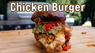 Crispy Chicken Burger – Saftig und Knusprig  bbqschwabe [upl. by Yekcin]