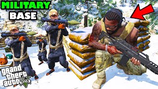 FRANKLIN ARMY FIGHT THE BIGGEST TERRORIST GROUP IN GTA 5 [upl. by Cahilly]