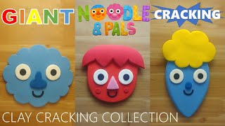 GIANT Noodle amp Pals clay cracking collection 2 거대 국수와 친구들 누들 점토 부수기 모음 2 [upl. by Arvin]