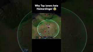 Why Top laners hate Heimerdinger 🥸 leagueoflegends league gaming [upl. by Nnaeerb]