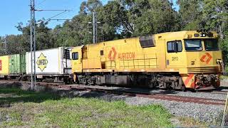 Linfox Intermodal 279X Brisbane to Townsville Australia [upl. by Arriet662]