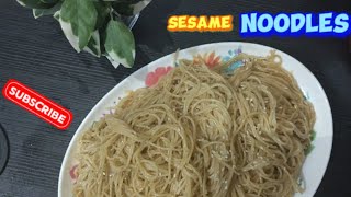 sesame noodles chinesesesame noodle recipecold sesame noodlessesame noodlechinese sesame [upl. by Nylavad]