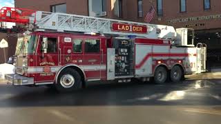 PORTLAND MAINE E31 AND L31 RESPONDING FROM MUNJOY HILL STATION [upl. by Conlon143]