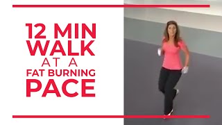 12 Minute Walk at Fat Burning Pace  Walk at Home [upl. by Anirec]