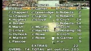 Viv Richards Battle with Lenny Pascoe as he chalked up 64 magnificent runs [upl. by Nnylav]