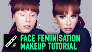 Face Feminisation Makeup Tutorial [upl. by Belle221]