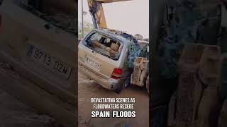 Aftermath of flash floods in Valencia flashflood flooding shorts [upl. by Macfadyn]