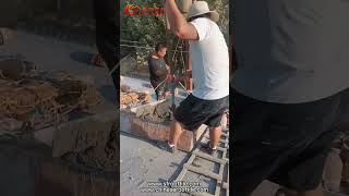 Installing Chinese Glazed Yellow Roof Tiles [upl. by Cutlip]