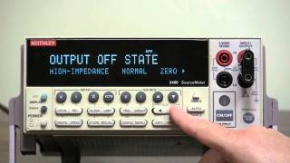 How To Configure Output Off Mode  Keithley Instruments 2400 Series [upl. by Nadabus]