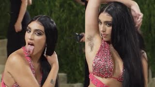 Madonnas daughter Lourdes Leon proudly rocks armpit hair at Met Gala 2021 [upl. by Herzberg581]