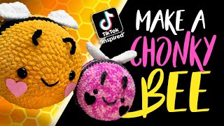 Make a TikTok Amigurumi Chonky Bumble Bee  Beginner friendly crochet pattern amp tutorial [upl. by Ailegna]