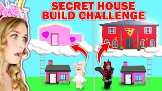 SECRET House Build Challenge SANNA vs MOODY In Adopt Me Roblox [upl. by Aivataj561]