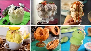 6 deliciosas recetas de helados caseros  Cómo hacer helado casero [upl. by Azilanna]