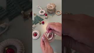 DIY Makramee Weihnachten Tutorial ✨ diymakramee diydeko tannenbaum weihnachten [upl. by Publia414]