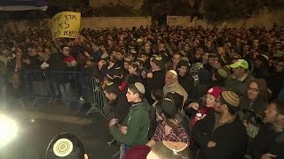 Israel Protest gegen Räumung wilder Siedlung im Westjordanland [upl. by Arbua]