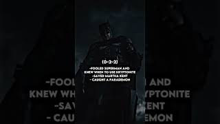 Batbale vs Batfleck vs Battinson normal suits with proofs shorts batman dc [upl. by Roby]