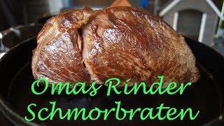 Omas Rinderschmorbraten YBBQ [upl. by Aehtna666]