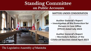 Standing Committee on PUBLIC ACCOUNTS  Chamber  October 23 2024 [upl. by Anoyet]