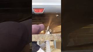 RUBBER PAINT COATING UNDER CAR  anti rust rubber coating on Wagner car carwash shine viral [upl. by Normi]