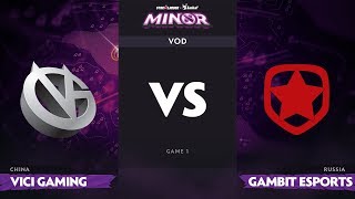 RU Vici Gaming vs Gambit Esports Game 1 StarLadder ImbaTV Dota 2 Minor Grand Final [upl. by Ahter766]