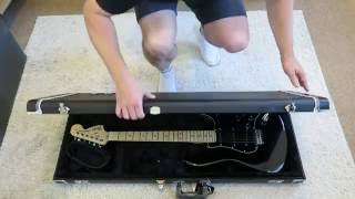 GENUINE FENDER Stratocaster Telecaster GUITAR CASE BLACK PRO SERIES UNBOXING [upl. by Nadda]