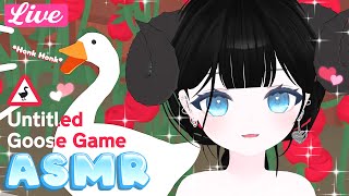 ASMR 🦢 Untitled Goose Game Relaxing Honks and Feathery Fun【Vtuber  3D】 [upl. by Anasxor]