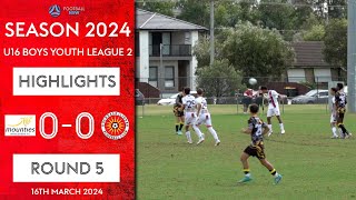 U16  HIGHLIGHTS 15032024  Mounties 00 Rockdale  Round 5 [upl. by Aseeral]