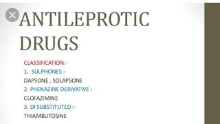 Antileprosy Drugs Dapsone pharmacology Rifampicin pharmacology ClofazimineEthambutol [upl. by Wanids]