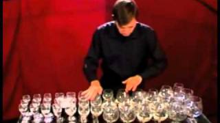 Glass Harp Toccata And Fugue In D Minor Bach Funny Videos at Videobash [upl. by Yrram]