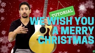 TUTORIAL CANZONI DI NATALE 23 We Wish You A Merry Christmas  Accordi per Chitarra [upl. by Moor]