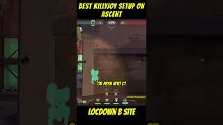 Best Killjoy Setup to hold down Bsite on Ascent killjoy 발로란트 valorantclips [upl. by Syd]